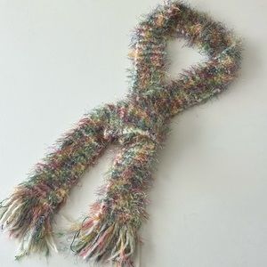 Handmade scarf pastel colors